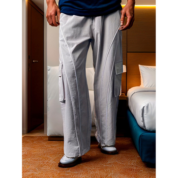 Παντελόνια φαρδιάς γραμμής, χαλαρή εφαρμογή, μακριά, επενδυμένα με φλίς, μη ελαστικό ύφασμα (χαλαρή εφαρμογή, μακριά παντελόνια, φλίς επένδυση, χωρίς ελαστικότητα)