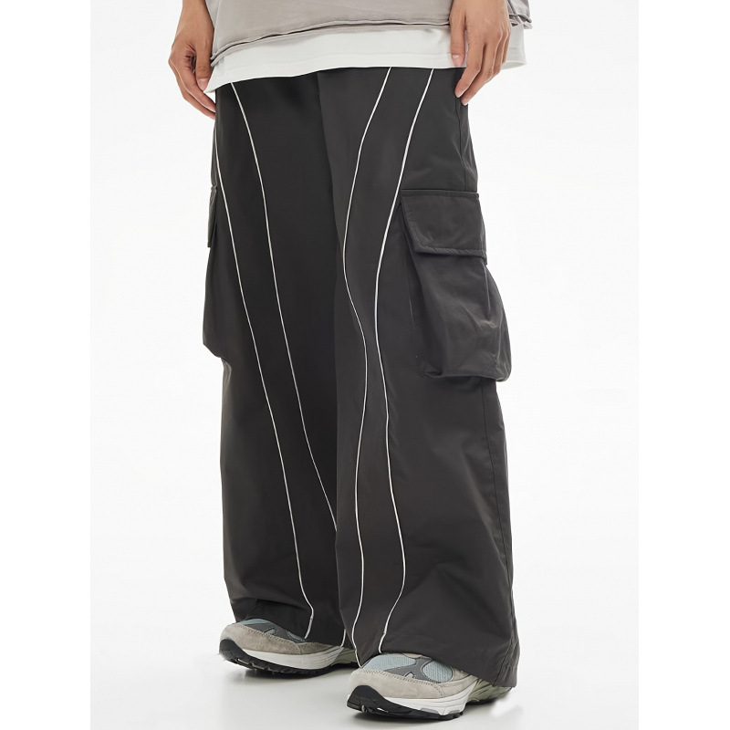 Kasdieninės plačios kelnės, laisvas kirpimas, ilgos, su fliso pamušalu, be elastinės medžiagos (laisvas kirpimas, ilgos kelnes, fliso pamušalas, be elastinės medžiagos)