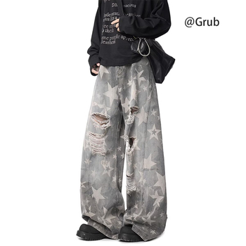 Работни панталони с свободна кройка и широки крачоли, средна талия, ципова закопчалка, памучна тъкан