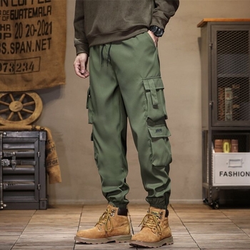 Παντελόνια εργασίας – ίσια γραμμή, ελαστική μέση με κορδόνι, ανθεκτικό στη φθορά μείγμα συνθετικών ινών (30% πολυεστέρας), μεγάλα τσέπες, Φθινοπωρινό 2025