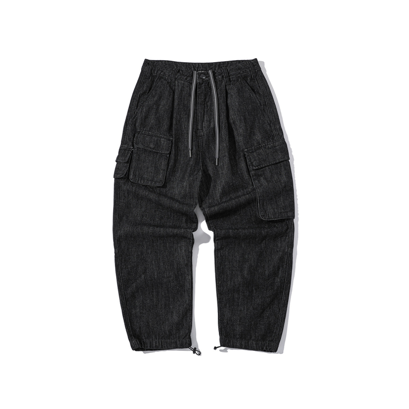 Kasdienės medvilninės kelnytės K5661, vidurio liemuo, laisvas kirpimas, virvės užsegimas, pavasaris-ruduo