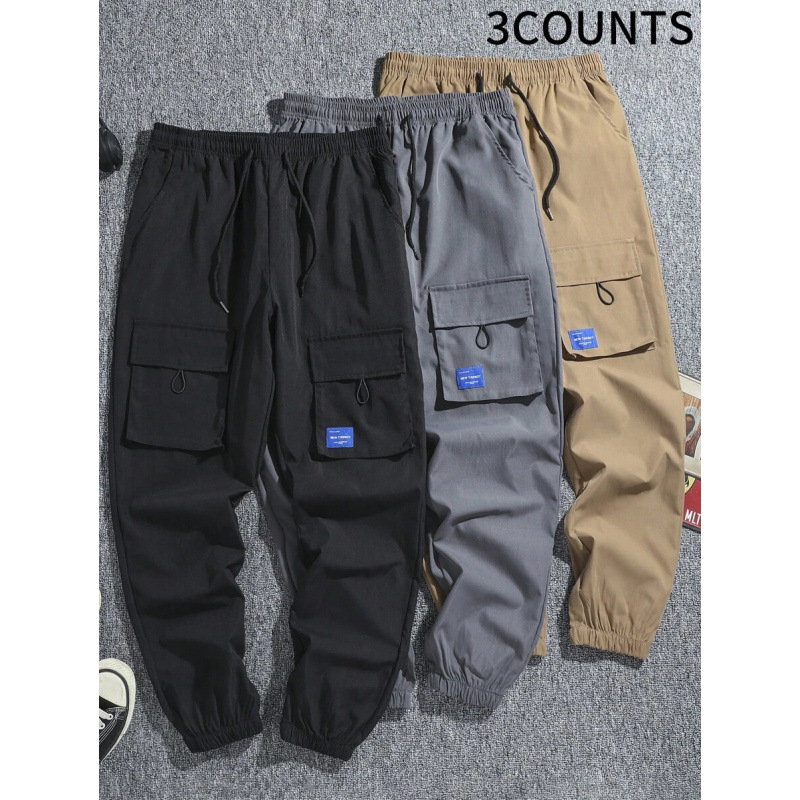 Kasdienės darbo kelnės, laisvas kirpimas, cropped ilgis, medvilnės CVC audinys, lengvas tempimas