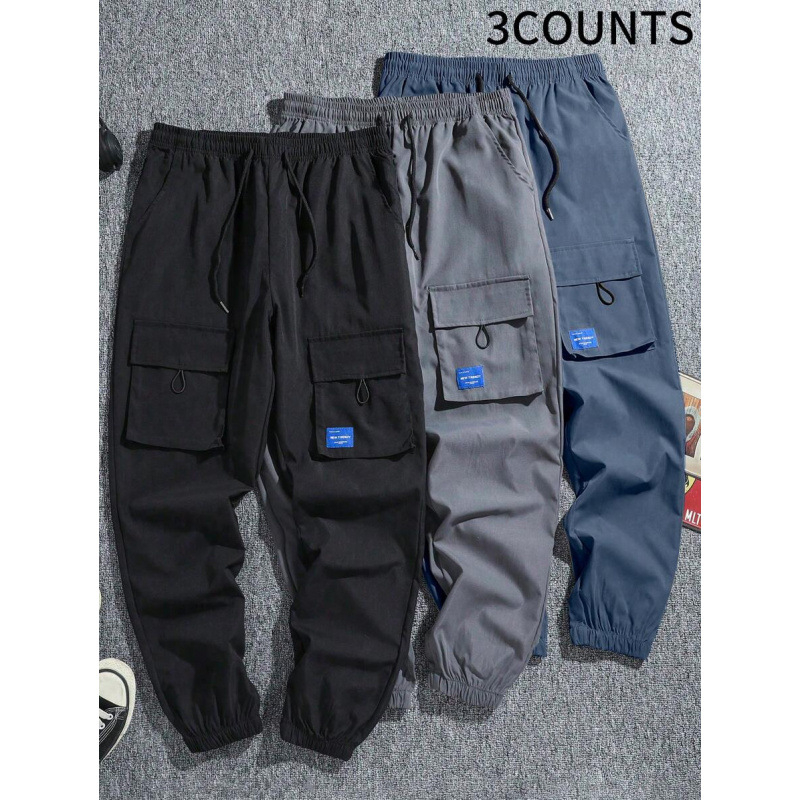 Kasdienės darbo kelnės, laisvas kirpimas, cropped ilgis, medvilnės CVC audinys, lengvas tempimas