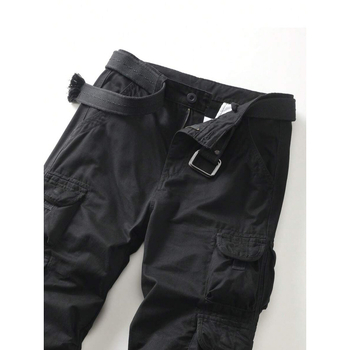 Ανδρικά χαλαρά εργασιακά παντελόνια, άνετη γραμμή, κοντό μήκος, φυσικό βαμβάκι με ύφασμα CVC και ήπια ελαστικότητα, ρετρό στυλ