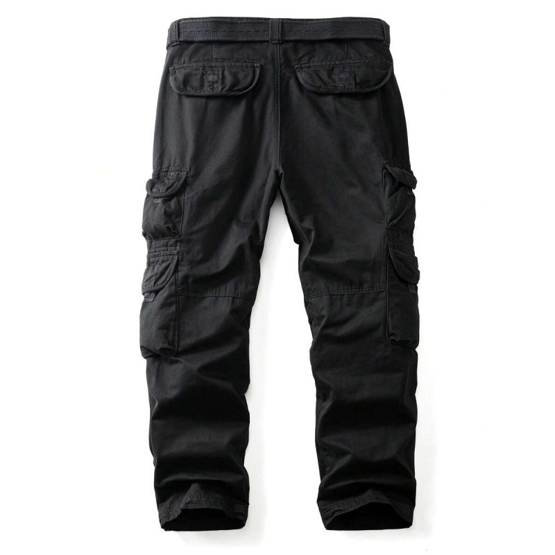 Vyrų kasdienės darbo kelnės, laisvas kirpimas, trumpesnis kelnių ilgis, natūralaus medvilnės CVC audinys, šiek tiek elastingumas, retro stilius