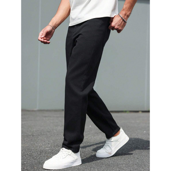 Τζινς: φαρδιά γραμμή, με κορδόνι μέσης, fleece επένδυση, πολυεστερικό μείγμα