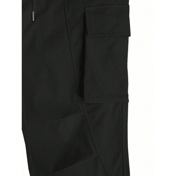 Ανδρικά φαρδιά εργασιακά παντελόνια με πλαϊνές τσέπες και καπάκι, ύφασμα από φυσικό βαμβάκι CVC, μήκος εννέα δέκατα, ελαφριά ελαστικότητα, ρετρό στυλ