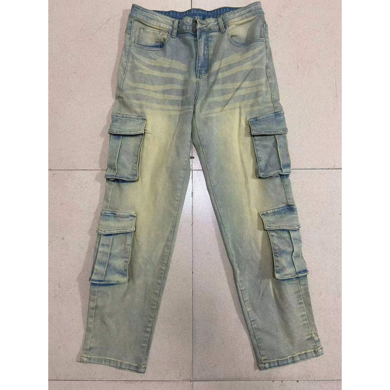 Αντρικά τζιν από ντένιμ Straight Leg, Loose Fit, Fleece-Lined, Polyester Blend