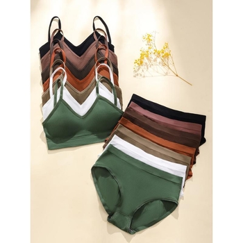 Σετ σουτιέν με δαντέλα, βασικό ύφασμα νάιλον, επένδυση από βαμβάκι, Push-Up, παραδοσιακός πολυτελής σχεδιασμός