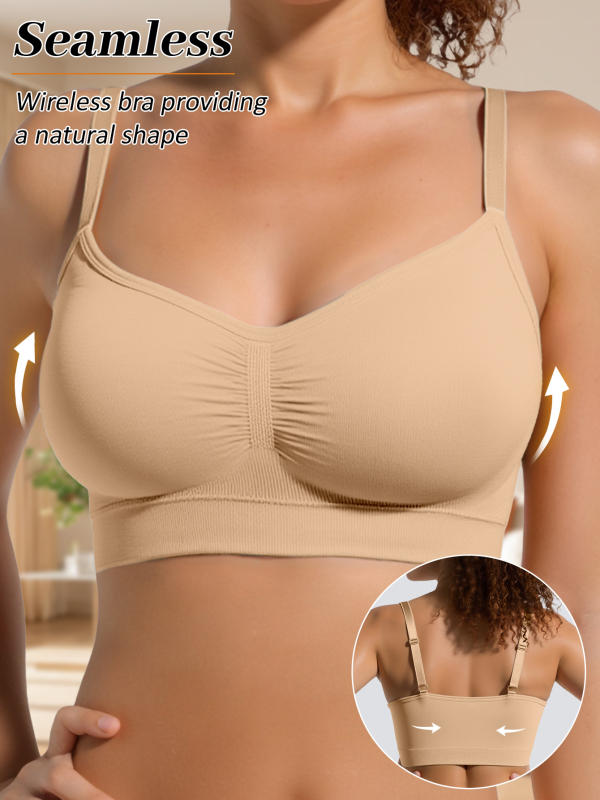 Sporta krūšturis joga ar saitēm, 3/4 kauss, formēts kauss ar putām, galvenais materiāls poliesters 90–95%, pildījums no Spandex <30%