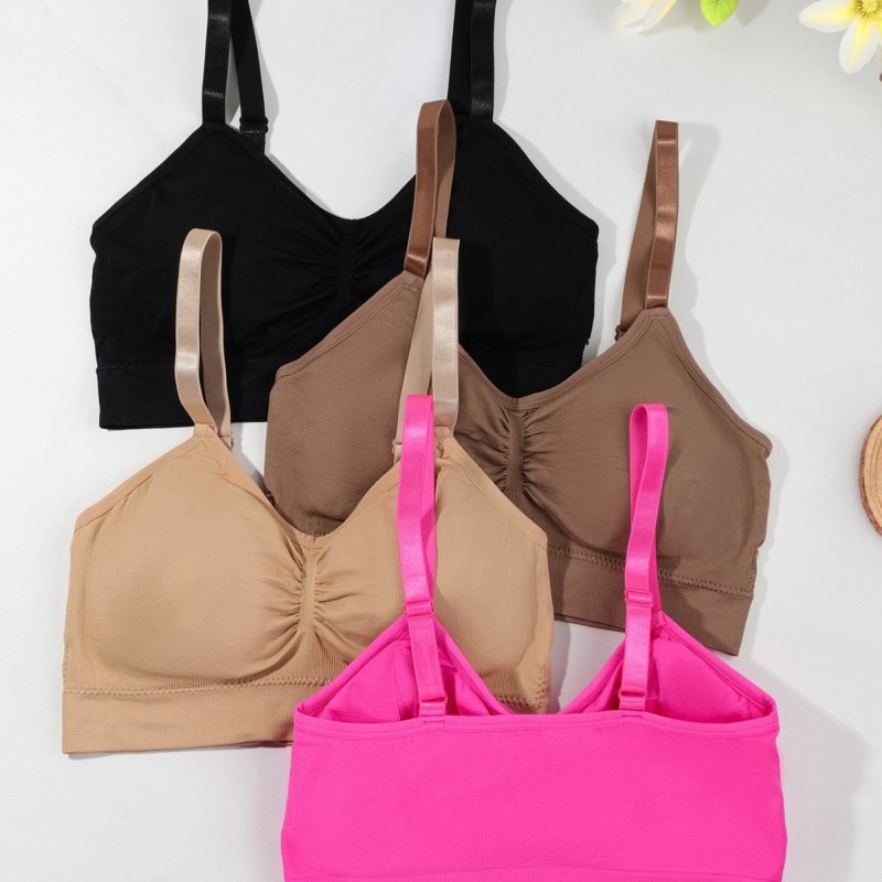 Sporta krūšturis joga ar saitēm, 3/4 kauss, formēts kauss ar putām, galvenais materiāls poliesters 90–95%, pildījums no Spandex <30%