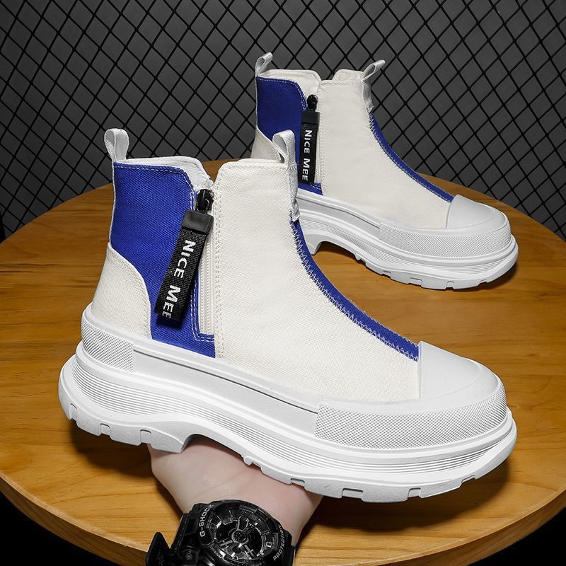 Unisex kanvas apavi ar gumijas zoli, PU zolīte, sietveida oderējums, auklas, apaļa purngala