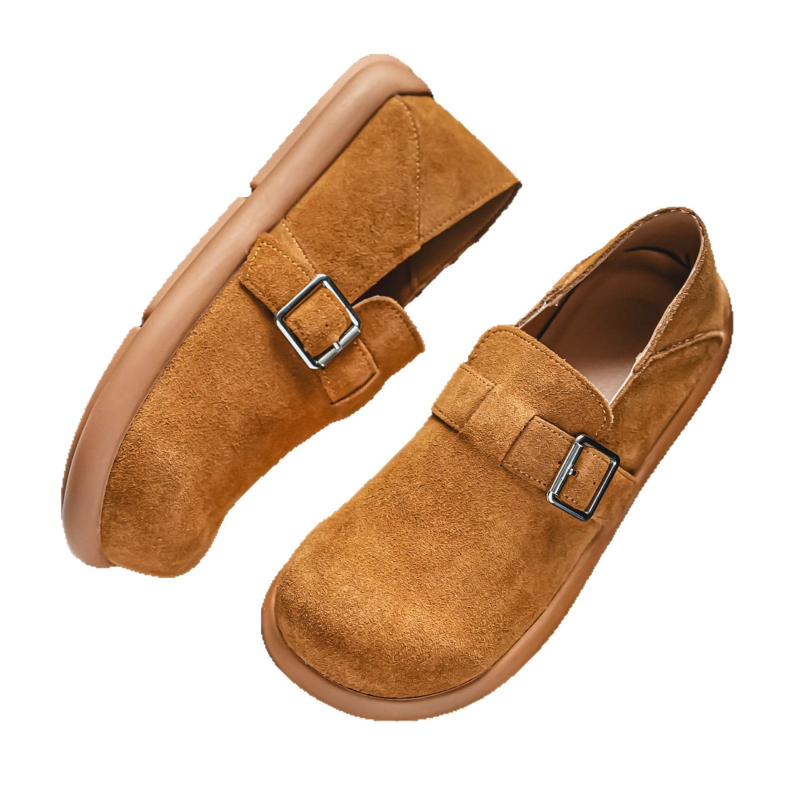 Vyriški slip-on loaferiai su veluro viršutine, guma padas, anti-slip, retro stiliaus, pavasaris