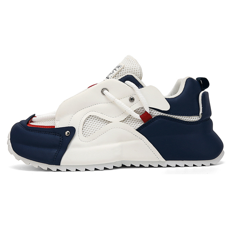 Ανδρικά casual αθλητικά παπούτσια, αναπνεύσιμο PU επάνω μέρος, σόλα από καουουκ σόλα, με κορδόνια στην πρόσοψη, χαμηλό ύψος, ελαφριά και ανθεκτικά στη φθορά