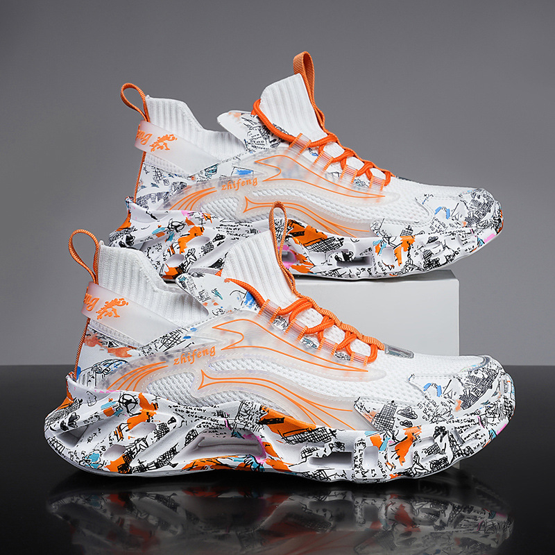 Ανδρικά Παπούτσια με Δίκτυο, Υψηλό Κάλυμμα - Διαπνέοντα, Αντιολισθητική Καουτσούκ Σόλα, Καουτσούκ Μέση Σόλα, Ύψος Πτέρνας 3-5 cm