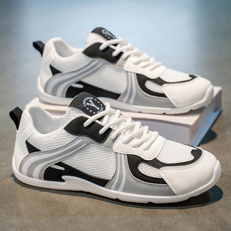 ΑGAN Ανδρικά Αθλητικά Παπούτσια Casual, δίκτυωτή επάνω επιφάνεια, αναπνέον, κλείσιμο με κορδόνια, μεσαίο ύψος, στρογγυλή μύτη, μαλακή σόλα