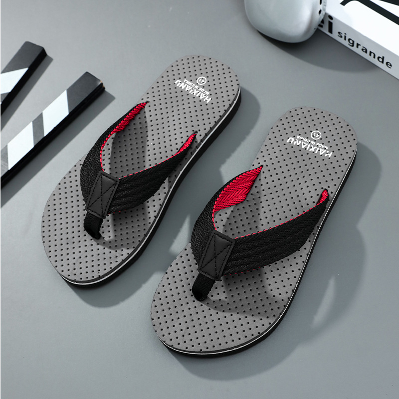 Мъжки джапанки - плажни, отворен пръст (PVC горна част; PVC подметка; лесно обуване)