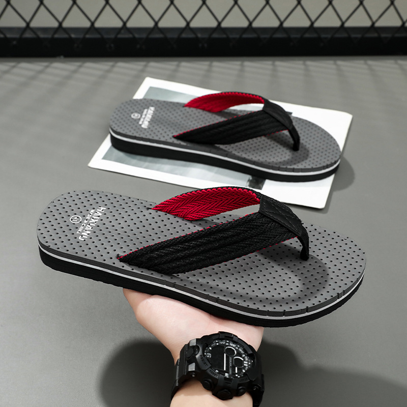 Мъжки джапанки - плажни, отворен пръст (PVC горна част; PVC подметка; лесно обуване)