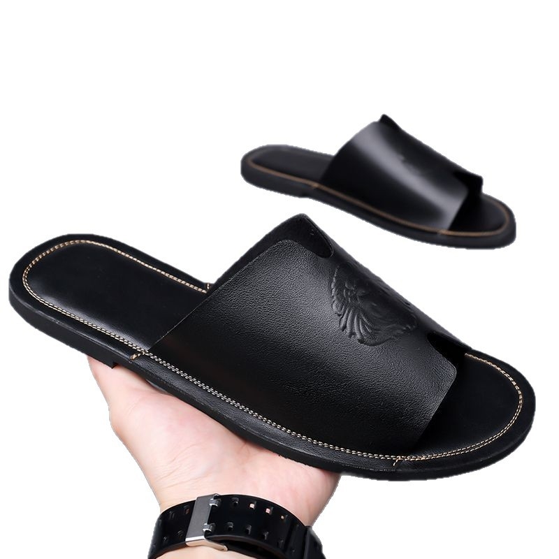 Ανδρικά καλοκαιρινά σανδάλια – αναπνέοντα, ανοιχτό δάχτυλο, επάνω μέρος από συνθετικό δέρμα, καουτσούκ σόλα, χωρίς κορδόνια