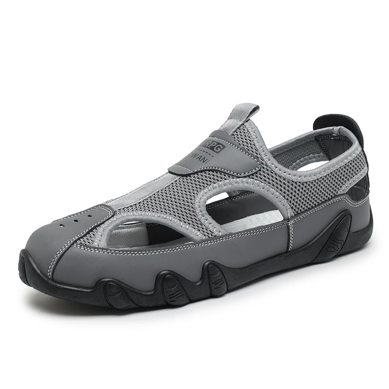 Vyriški sandalai, 2025 m. vasara, perforuoti, lengvi, sportinio stiliaus, viršus PVC, padas guma, modelis As9911