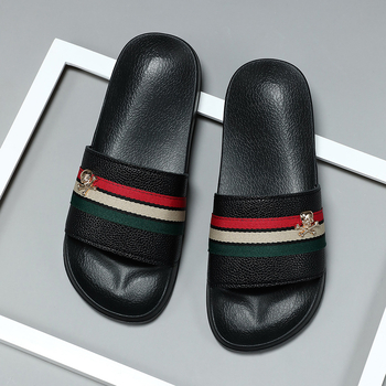 Мъжки корейски стил слайд сандали, EVA подметка, горна част: лента, слип-он, против подхлъзване, против миризма