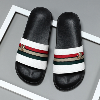 Мъжки корейски стил слайд сандали, EVA подметка, горна част: лента, слип-он, против подхлъзване, против миризма