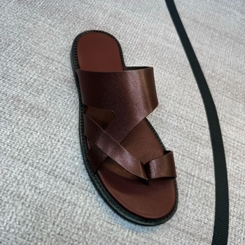 Ανδρικά casual slip-on σανδάλια, διαπνέον συνθετικό επάνω μέρος, σόλα από κάνναβη πλεγτή, επίπεδη σόλα, άνοιξη 2024