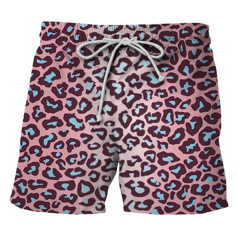 Βερμούδα παραλίας σε άνετη γραμμή με κορδόνι, ψηφιακή εκτύπωση, σχέδια ριγές/καρό/φλοράλ, Bird`s Eye πολυεστέρας (95%)