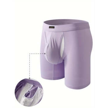 Vīriešu neilona bokseršorti ar mežģīņu pārklājumu, kokvilnas oderde un anti-rolling jostu – tradicionālais stils