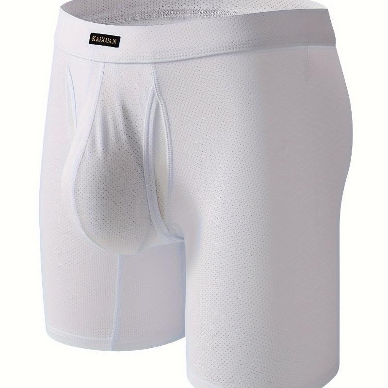 Vīriešu neilona bokseršorti ar mežģīņu pārklājumu, kokvilnas oderde un anti-rolling jostu – tradicionālais stils
