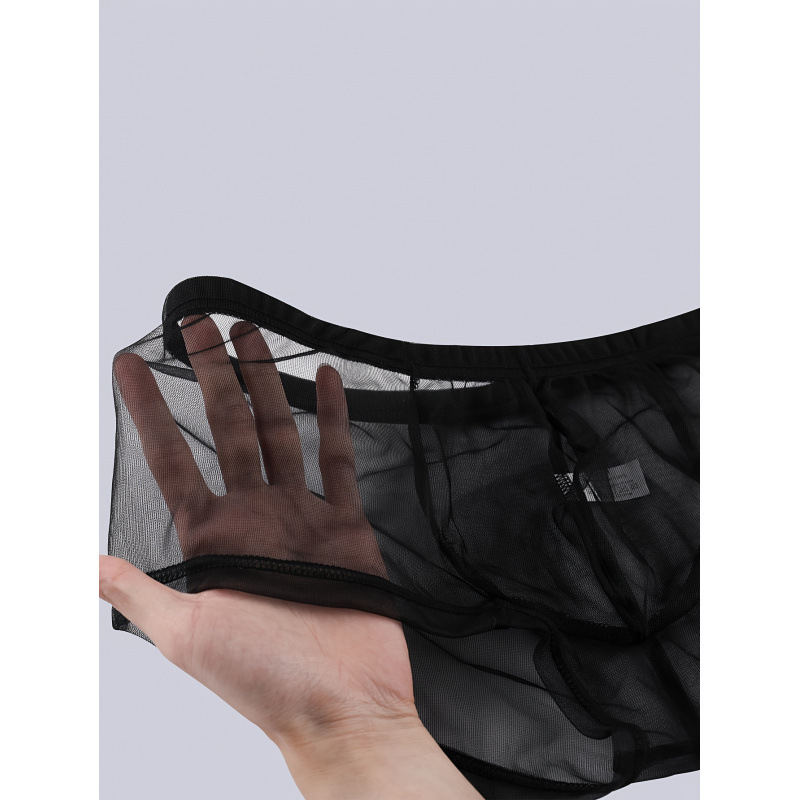 Vīriešu caurspīdīgās tīkla bokseršorti ar zemu vidukli, 100% akrils, starplikas 100% kokvilnas-modālais, rudens
