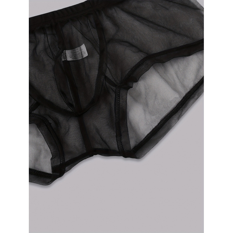 Vīriešu caurspīdīgās tīkla bokseršorti ar zemu vidukli, 100% akrils, starplikas 100% kokvilnas-modālais, rudens