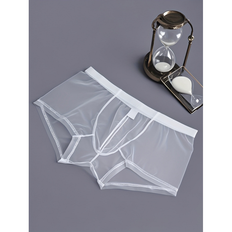 Vīriešu caurspīdīgās tīkla bokseršorti ar zemu vidukli, 100% akrils, starplikas 100% kokvilnas-modālais, rudens