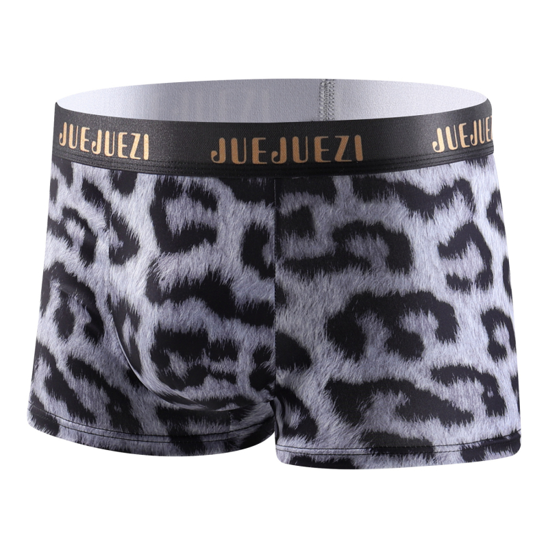 Férfi boxeralsó 5 darabos készlet, Geometriai minta, Puha, lélegző Milk Silk anyag, Középső derék, 95–100% poliészter