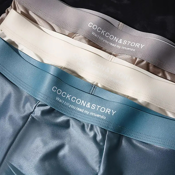 Sima varrás nélküli férfi boxer brief nylonból, kötött, 80–90% viszkóz bélés a keresztcsontnál, középső derék