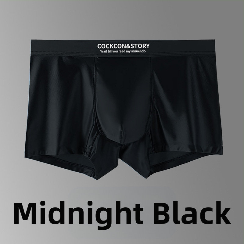 Sima varrás nélküli férfi boxer brief nylonból, kötött, 80–90% viszkóz bélés a keresztcsontnál, középső derék