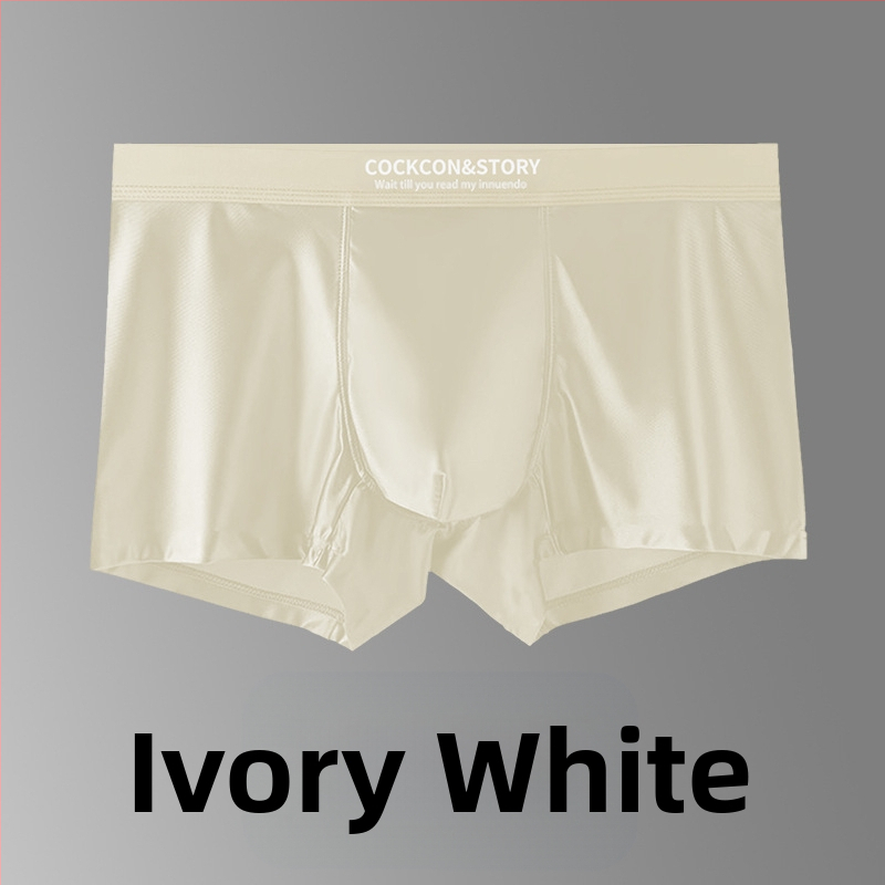 Sima varrás nélküli férfi boxer brief nylonból, kötött, 80–90% viszkóz bélés a keresztcsontnál, középső derék