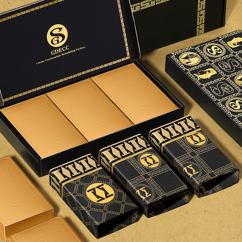 Férfi boxeralsó, lélegző, gyorsan száradó, antibakteriális, geometriai mintázatú, poliészter 90–95%, középmagas derekú, 3 darabos készlet