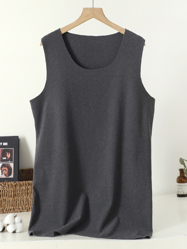 Vyrų šilta pagrindinio sluoksnio liemenė be rankovių, poliesterio pluoštas, fleece pamušalas, apvali kaklo, puloverio stilius, 251–300 g/m²