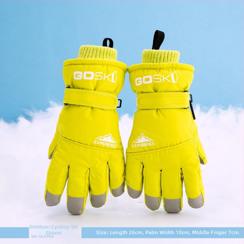 Slidinėjimo pirštinės vyrams, moterims ir vaikams – fliso pamušalas, storesnės, poliesteris, Prekės kodas 54741