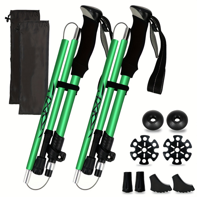 Αλουμινένιο ορειβατικό κοντάρι, επτά σε ένα, αναδιπλούμενο, με μηχανισμό γρήγορου κλειδώματος