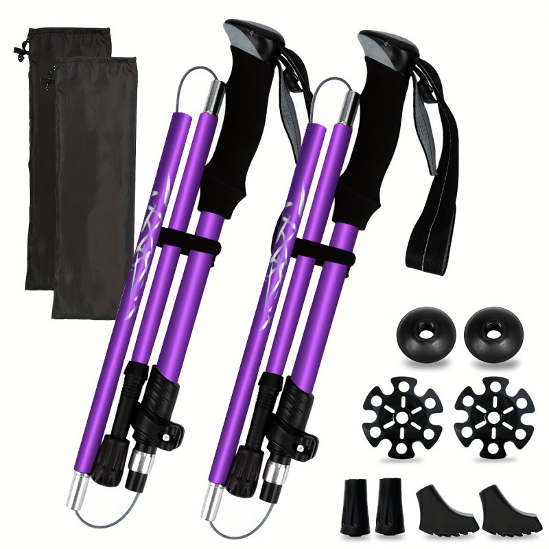 Αλουμινένιο ορειβατικό κοντάρι, επτά σε ένα, αναδιπλούμενο, με μηχανισμό γρήγορου κλειδώματος