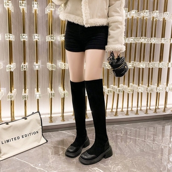 Zābaki ar pomponiem, etniska stila, mākslīgās PU ādas augšdaļa, augsts potīšu augstums, pūkaina iekšējā odere