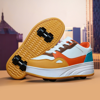 LC135 Unisex Αποσπώμενα Inline Παπούτσια Υψηλής Ταχύτητας με PU Ροδάκια