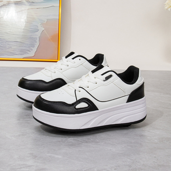 LC135 Unisex Αποσπώμενα Inline Παπούτσια Υψηλής Ταχύτητας με PU Ροδάκια