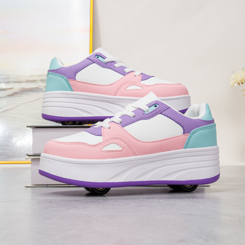 LC135 Unisex Αποσπώμενα Inline Παπούτσια Υψηλής Ταχύτητας με PU Ροδάκια