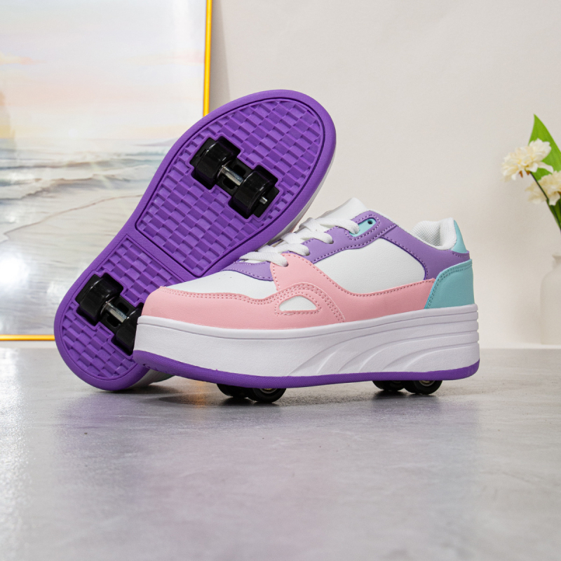 LC135 Unisex Αποσπώμενα Inline Παπούτσια Υψηλής Ταχύτητας με PU Ροδάκια