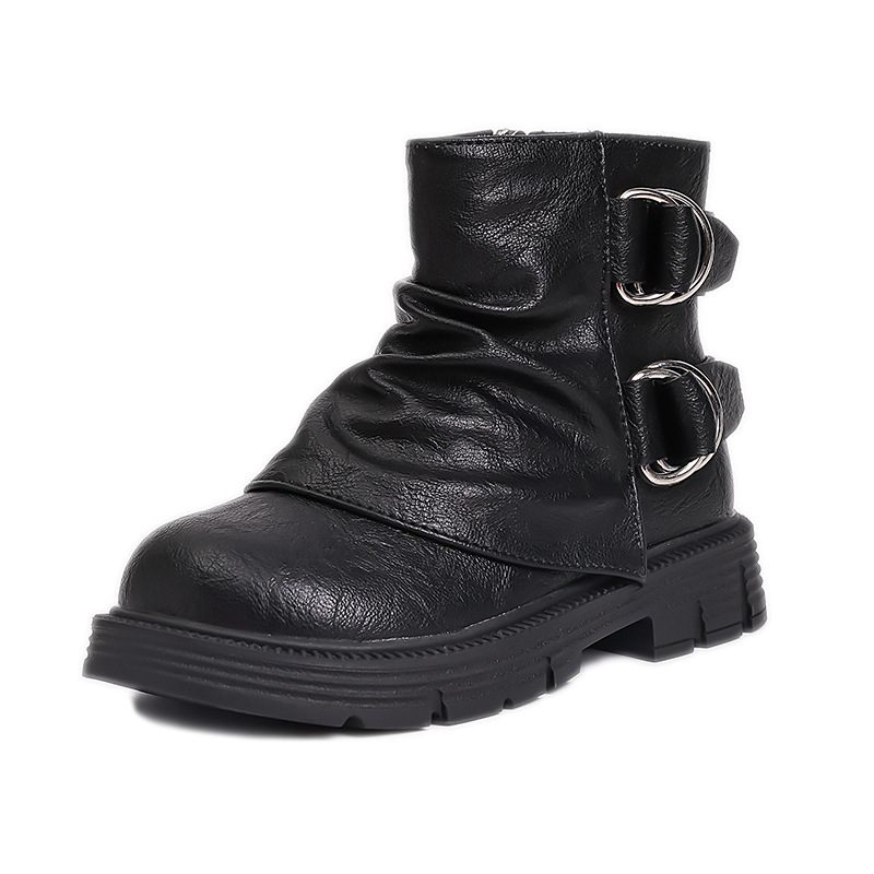 Κοριτσίστικα μποτάκια Martin με επένδυση από Ultra-fiber δέρμα, κοντός άξονας, πλαϊνό φερμουάρ, καουτσούκ σόλα