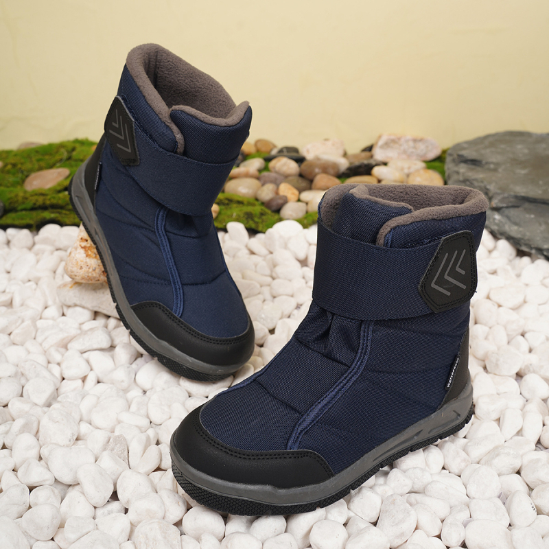 Μποτάκια μέχρι τον αστράγαλο για αγόρια 7–12 ετών, πάνω μέρος από βαμβακερό ύφασμα, ευρωπαϊκό-αμερικανικό στυλ