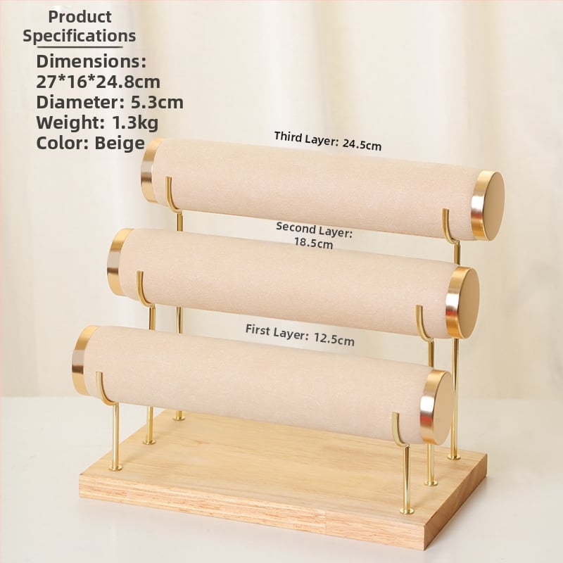 Ράφι προβολής κοσμημάτων για βραχιόλια, ρολόγια και κολιέ – βάση αποθήκευσης (Προέλευση: Jinhua)